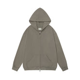 FEAR OF GOD FOG ESSENTIALS Solid Color Zip‑Up Hoodie Unisex