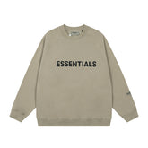 FEAR OF GOD FOG ESSENTIALS Letter Print Loose Crew Neck Sweatshirt Unisex