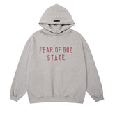 FEAR OF GOD FOG ESSENTIALS Fleece Lined Unisex Hoodie For Autumn Winter