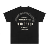 FEAR OF GOD ESSENTIALS Fight For Your Faith Back Print T‑Shirt