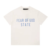 FEAR OF GOD ESSENTIALS American High‑Street Letter Print Loose Short Sleeve T‑Shirt