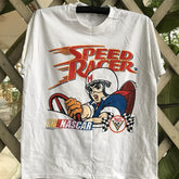 Speed Racer, American college style, niche, oversized, men's and women's versatile short sleeved T-shirt trend