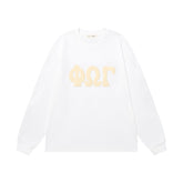 Fear of God FOG ESSENTIALS Foam Letter Print Loose Long Sleeve Tee