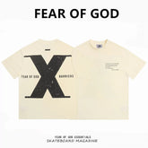 FEAR OF GOD FOG × Barries Collab Loose Crew Neck Short Sleeve Tee