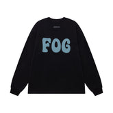 Fear of God FOG ESSENTIALS Foam Letter Print Loose Long Sleeve Tee