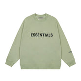 FEAR OF GOD FOG ESSENTIALS Letter Print Loose Crew Neck Sweatshirt Unisex