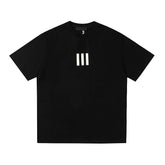 FEAR OF GOD ESSENTIALS 3‑Stripes Silicone Logo Unisex Loose Short Sleeve T‑Shirt