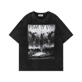 FEAR OF GOD FOG Vintage Washed Print Loose Crew Neck Unisex Tee