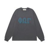 Fear of God FOG ESSENTIALS Foam Letter Print Loose Long Sleeve Tee