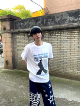 TSAOOJ American retro pure cotton T-shirt 2026 summer new direct spray portrait print loose casual half sleeve