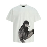 From the street, Qianming Kuriyama, American retro vintage vintage vintage vintage vintage vintage vintage 300g T-shirt, men's summer small collar short sleeved trend