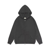 FEAR OF GOD FOG ESSENTIALS Solid Color Zip‑Up Hoodie Unisex
