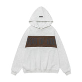 FEAR OF GOD FOG ESSENTIALS Patchwork Patch Men’s High‑Street Retro Hoodie