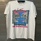 Pink Floyd White Ghost Chic Hip Hop Short Sleeve American Retro Street Explosion T-shirt Male