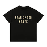 FEAR OF GOD ESSENTIALS American High‑Street Letter Print Loose Short Sleeve T‑Shirt