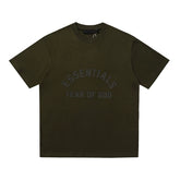 FEAR OF GOD ESSENTIALS Season 9 American High‑Street Loose Short Sleeve T‑Shirt