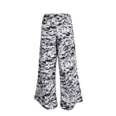 From the street black and white camouflage work pants for men and women, American street loose tactical baggy silhouette pants trend brand