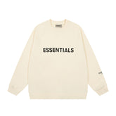FEAR OF GOD FOG ESSENTIALS Letter Print Loose Crew Neck Sweatshirt Unisex