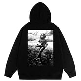 FEAR OF GOD FOG ESSENTIALS Three‑Stripes Print Loose Unisex Couple Hoodie