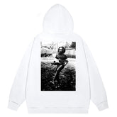 FEAR OF GOD FOG ESSENTIALS Three‑Stripes Print Loose Unisex Couple Hoodie