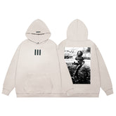 FEAR OF GOD FOG ESSENTIALS Three‑Stripes Print Loose Unisex Couple Hoodie