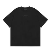 FEAR OF GOD ESSENTIALS Silicone Logo Short Sleeve T‑Shirt Unisex Loose Tee