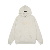 FEAR OF GOD FOG ESSENTIALS Flocked 1977 Loose High‑Street Hoodi