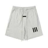 FEAR OF GOD FOG ESSENTIALS Silicone 3‑Stripes Unisex Loose 5‑Inch Sports Shorts