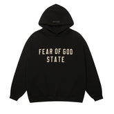 FEAR OF GOD FOG ESSENTIALS Fleece Lined Unisex Hoodie For Autumn Winter