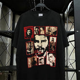 Che Guevara Heavy Cotton Short sleeved T-shirt Hiphop High Street Rascal Handsome American Retro Half Sleeve