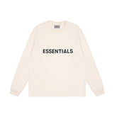 FEAR OF GOD FOG ESSENTIALS Chest Letter Loose Unisex Long Sleeve Tee