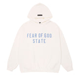 FEAR OF GOD FOG ESSENTIALS Fleece Lined Unisex Hoodie For Autumn Winter