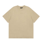 FEAR OF GOD ESSENTIALS Silicone Logo Short Sleeve T‑Shirt Unisex Loose Tee