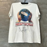 Heal the World Michael Jackson Album Cover Short Sleeve T-shirt Vintage Handsome Half Sleeve Trendy