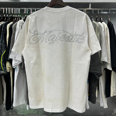 Majestik “Pro Boxing” Skeleton Rhinestone Vintage Tee