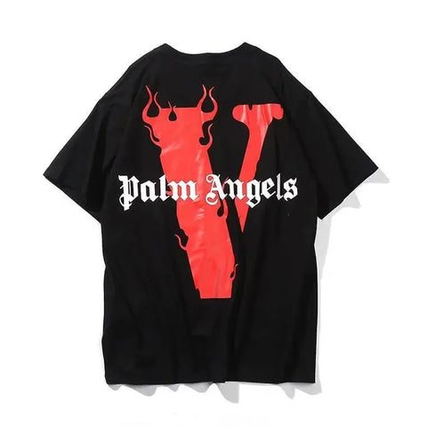 Vlone X Palm Angels T-Shirt Red/Black