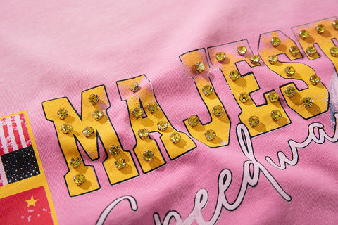 Majestik “Moto vs. Everybody” Vintage Pink Tee