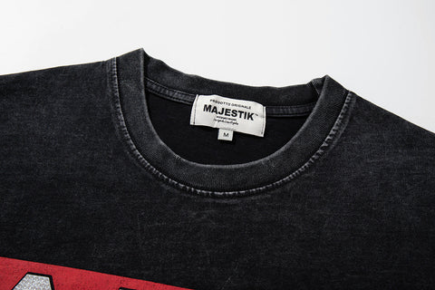 Majestik “World Tour” Motorcycle Racing Rhinestone Vintage Tee