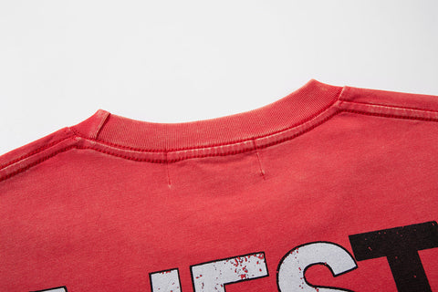 Majestik “Football Bears” Sports Vintage Tee（Red）