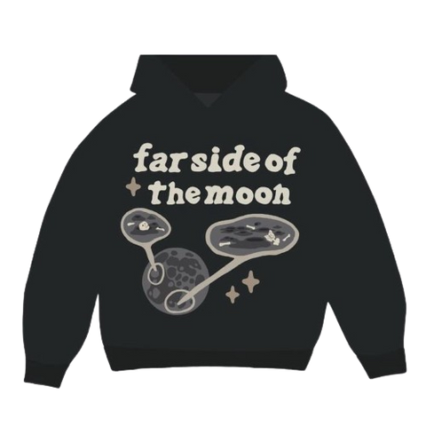 BROKEN PLANET MARKET 'FARSIDE OF THE MOON' HOODIE (SOOT BLACK)