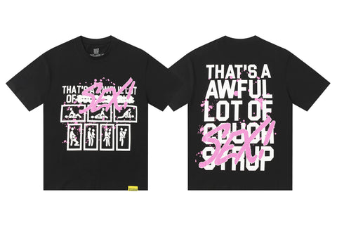 That's A Awful Lot Of Cough Syrup Positions Graphic T-Shirt - Black