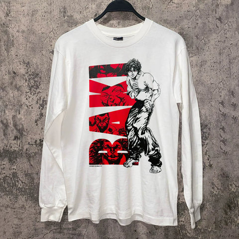 Itagaki Keisuke serialized manga Blade Teeth peripheral short sleeved T-shirt vintage vintage style small neckline pure cotton half sleeved trendy