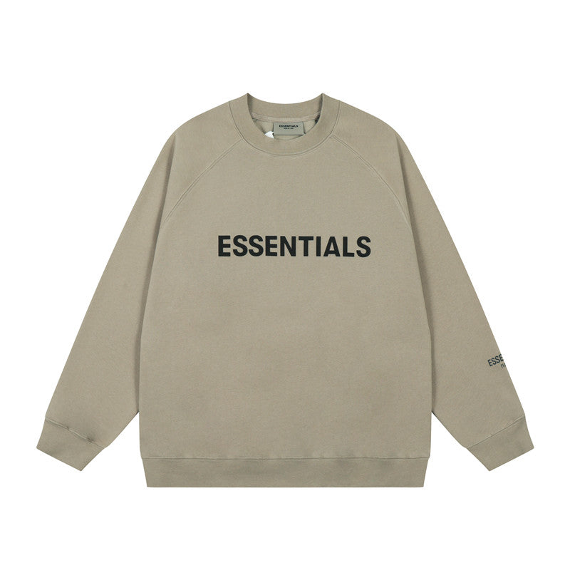FEAR OF GOD FOG ESSENTIALS Letter Print Loose Crew Neck Sweatshirt Unisex