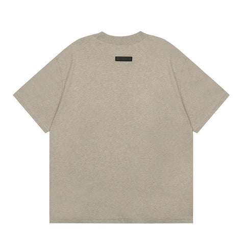 FEAR OF GOD ESSENTIALS Silicone Logo Short Sleeve T‑Shirt Unisex Loose Tee