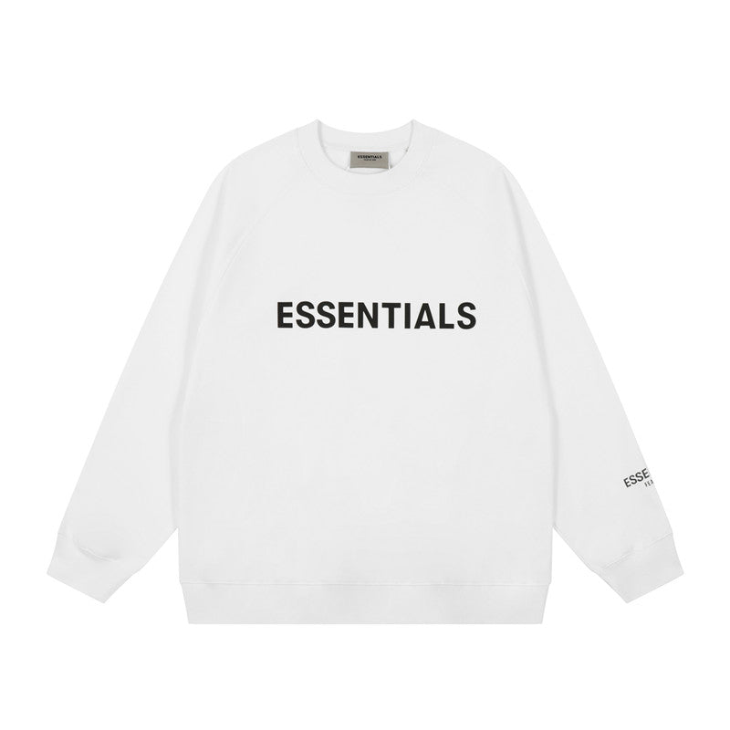 FEAR OF GOD FOG ESSENTIALS Letter Print Loose Crew Neck Sweatshirt Unisex