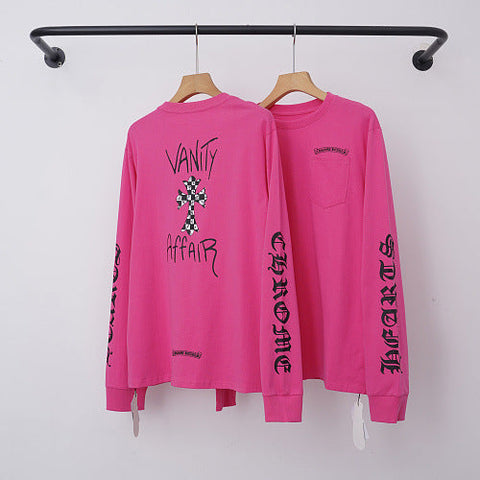 Chrome Hearts "VANITY AFFAIR" Graphic Long Sleeve (Magenta)