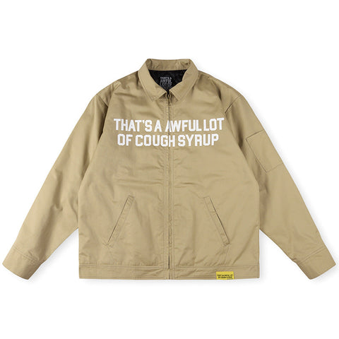 That's A Awful Lot Of Cough Syrup Worker Jacket - Khaki