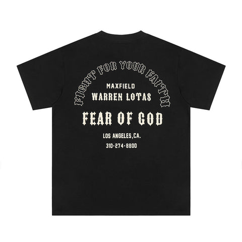 FEAR OF GOD ESSENTIALS Fight For Your Faith Back Print T‑Shirt