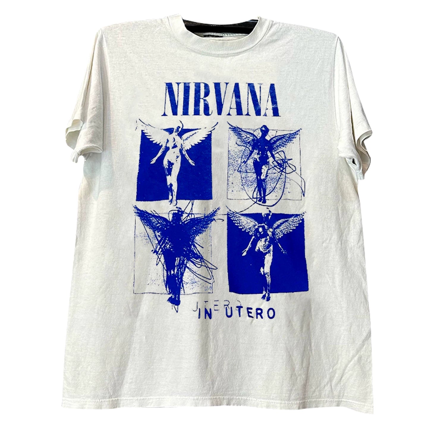 Nirvana Angel Band album cover short sleeved T-shirt post punk American heavyweight round neck trendy tee