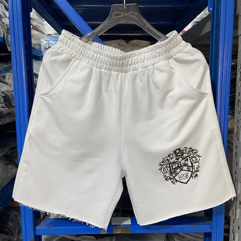 Cole Buxton White Vintage Crest Shield Shorts